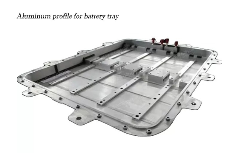 Perfil de aluminio para bandeja de batería