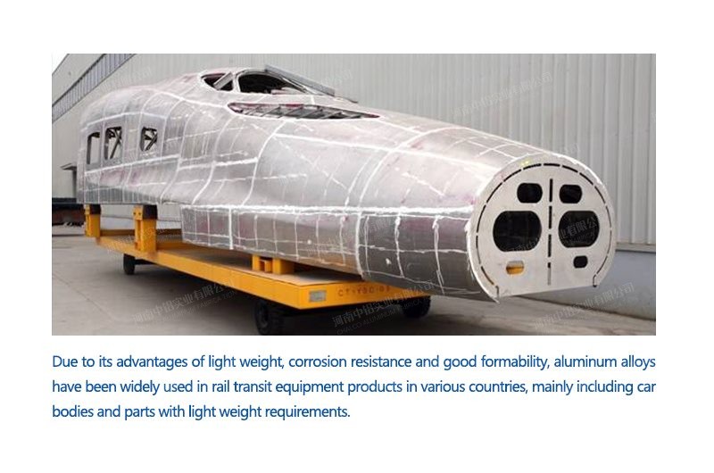 Application of aluminum alloy in lightweight of rail transit equipment